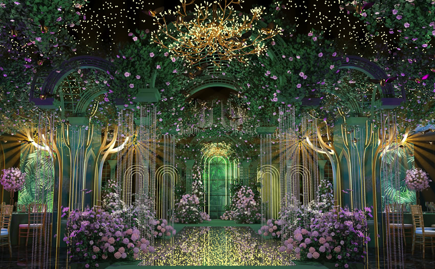 沂南奇妙森林婚礼堂效果展示